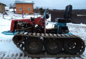Самодельный гусеничный мини трактор (14 фото + описание)
